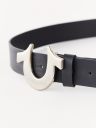 LEATHER HORSESHOE BELT