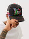 EMBROIDERED LOGO TRUCKER HAT