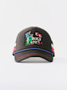 EMBROIDERED LOGO TRUCKER HAT