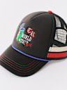 EMBROIDERED LOGO TRUCKER HAT