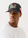 EMBROIDERED LOGO TRUCKER HAT