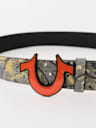 CAMO PRINT HORSESHOE BUCKLE BELT