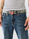 CAMO PRINT HORSESHOE BUCKLE BELT