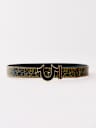WAVY HORSESHOE BUCKLE BELT