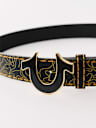 WAVY HORSESHOE BUCKLE BELT