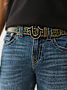 WAVY HORSESHOE BUCKLE BELT