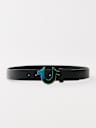 IRIDESCENT HORSESHOE BUCKLE BELT