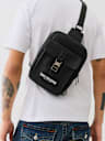 METAL CLASP LOGO SLING BAG