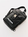 METAL CLASP LOGO SLING BAG