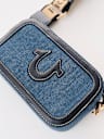 DENIM HORSESHOE CAMERA BAG