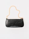 BOLSO DE CADENA PARA HOMBRO DE CUERO SINTÉTICO SÍMIL COCODRILO