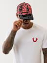 HORSESHOE ALLOVER PRINT BASEBALL HAT