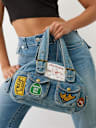 DENIM PATCH PURSE