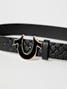 EMBOSSED MONOGRAM BELT