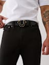 EMBOSSED MONOGRAM BELT