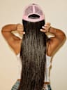 TRUE RELIGION X BELLA DOÑA EMBROIDERED GRAPHIC TRUCKER HAT