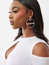 HORSESHOE HOOP EARRINGS