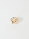 TWO-TONED HEART RING 