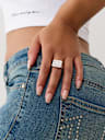 LOGO SQUARE SIGNET RING