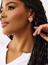 HEART LOGO STUD EARRINGS