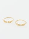 LOGO HOOP EARRINGS