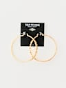 LOGO HOOP EARRINGS