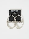 CRYSTAL HORSESHOE HOOP EARRINGS