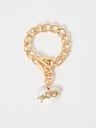LOGO HEART CHARMS BRACELET
