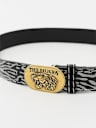 CINTURÓN CON HEBILLA DE TIGRE Y ESTAMPADO