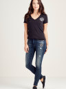 HALLE SUPER SKINNY PATCHED WOMENS JEAN