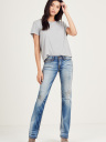 BILLIE STRAIGHT CABLE STITCH WOMENS JEAN