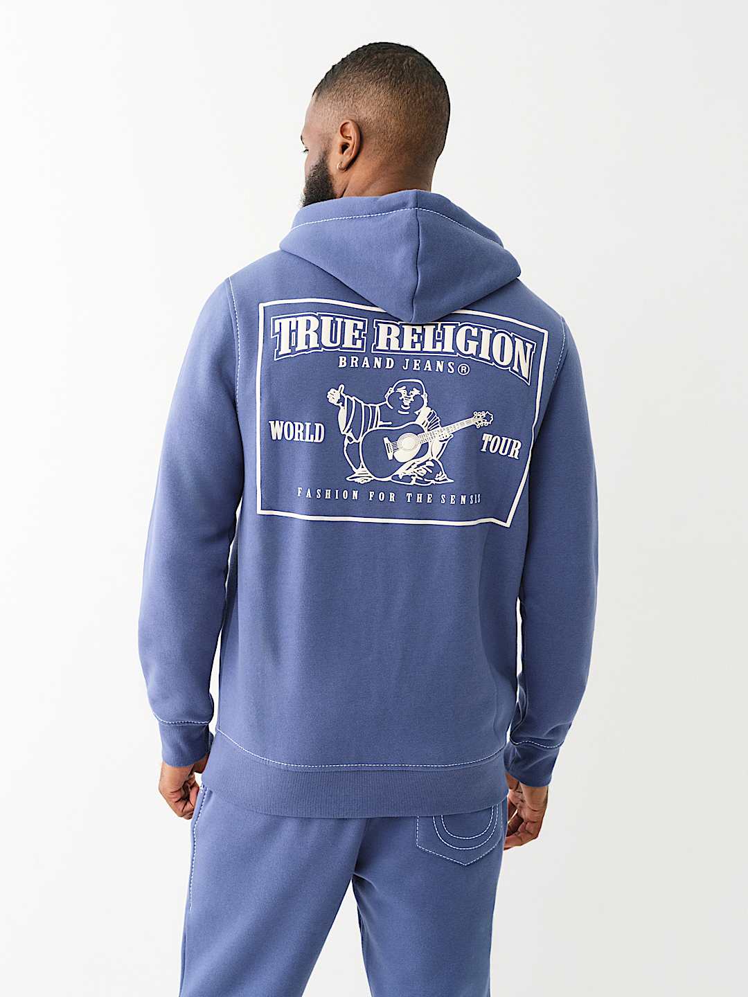 Clothing Blue True Religion Sweater True Religion Mens Hoodie