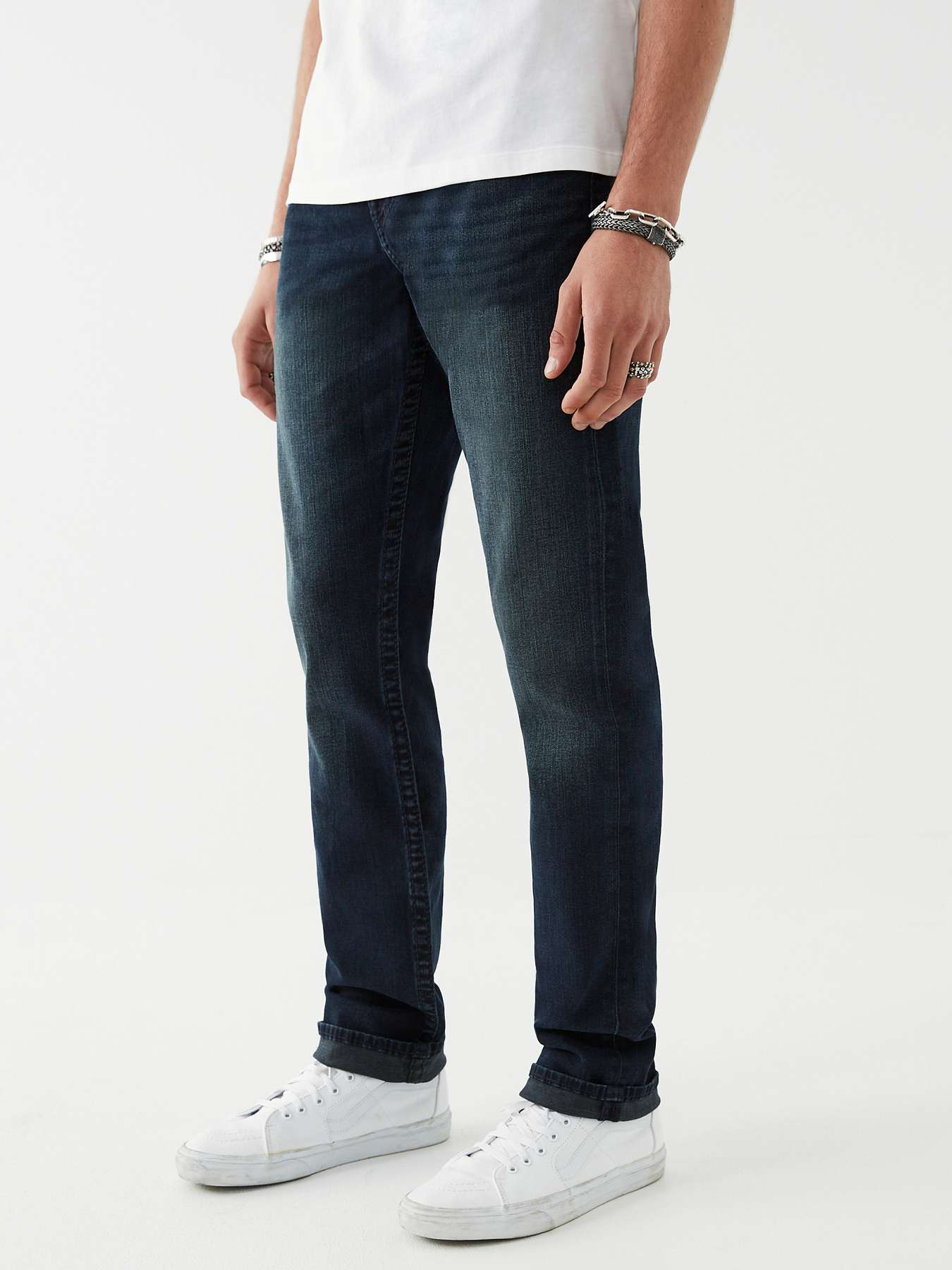 True Religion Geno Relaxed Slim Fit Jeans in Deep Shadow