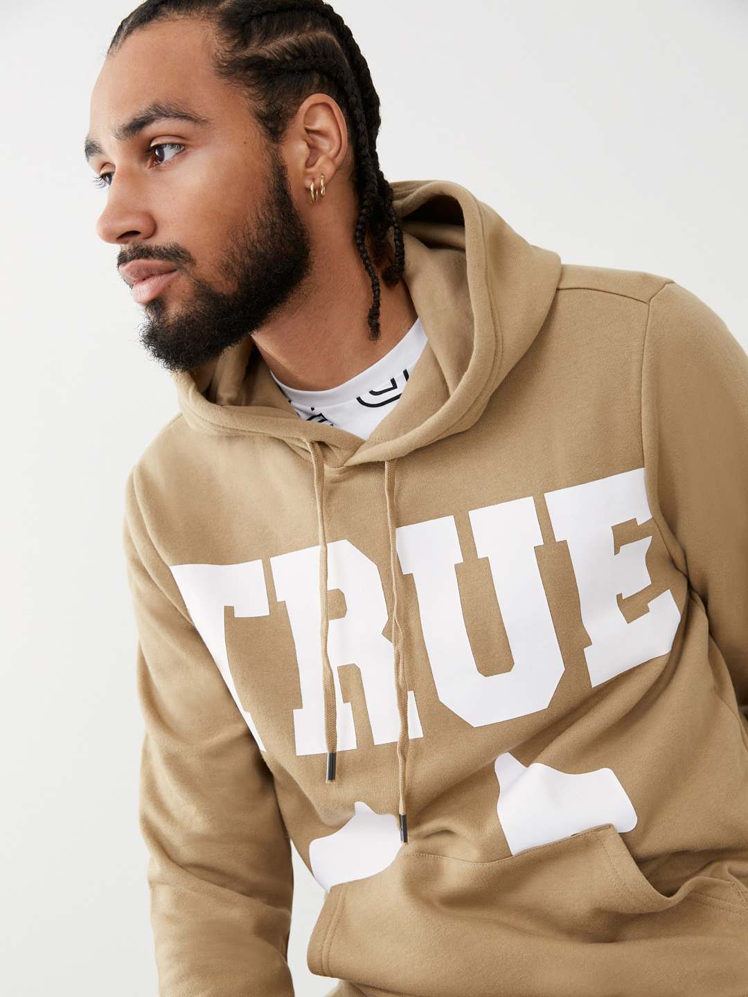 True religion khaki hoodie sales