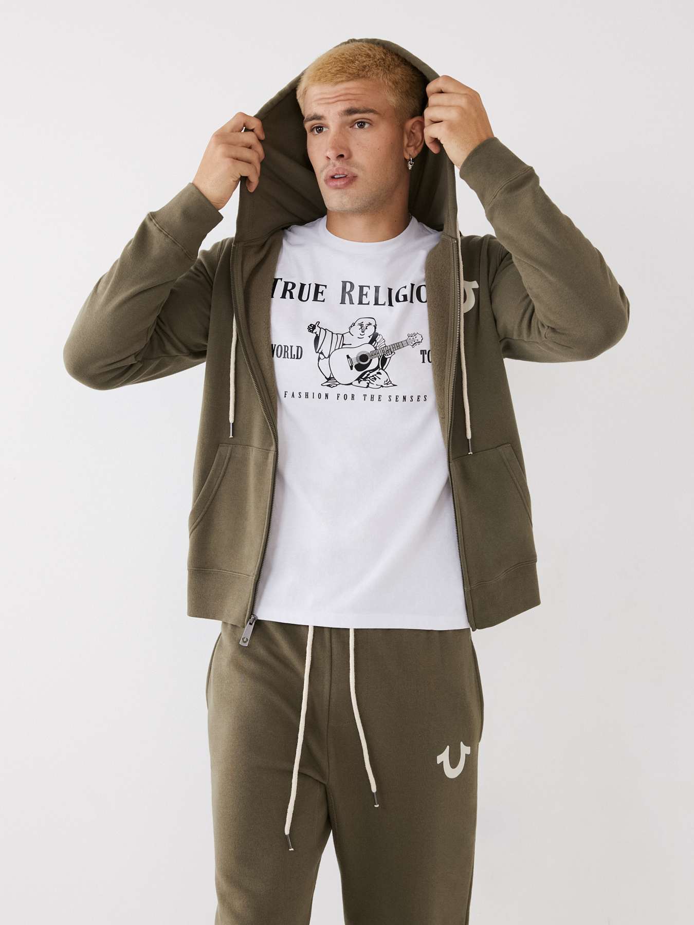 CLASSIC LOGO ZIP HOODIE, image 3