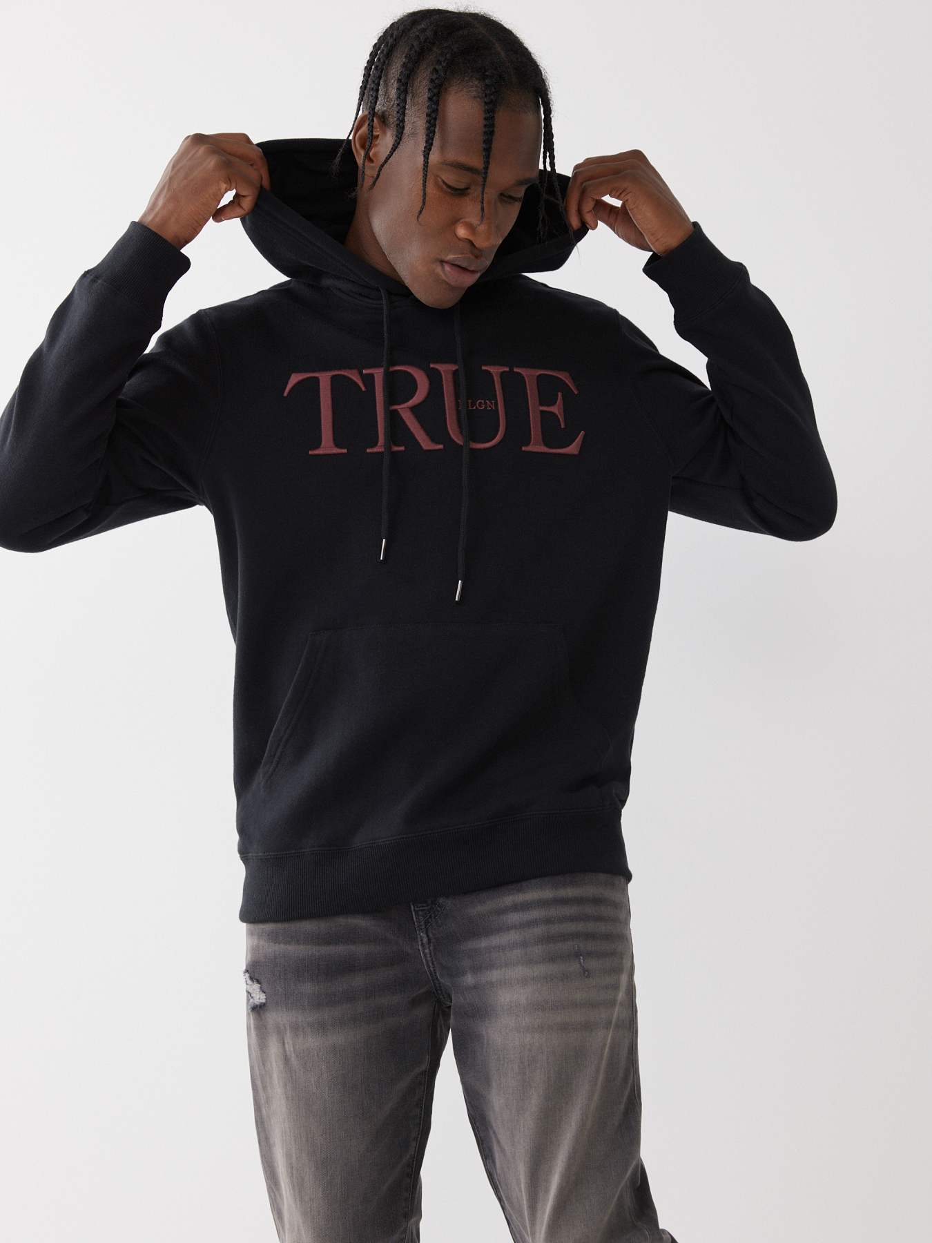 True religion jumper black clearance and gold