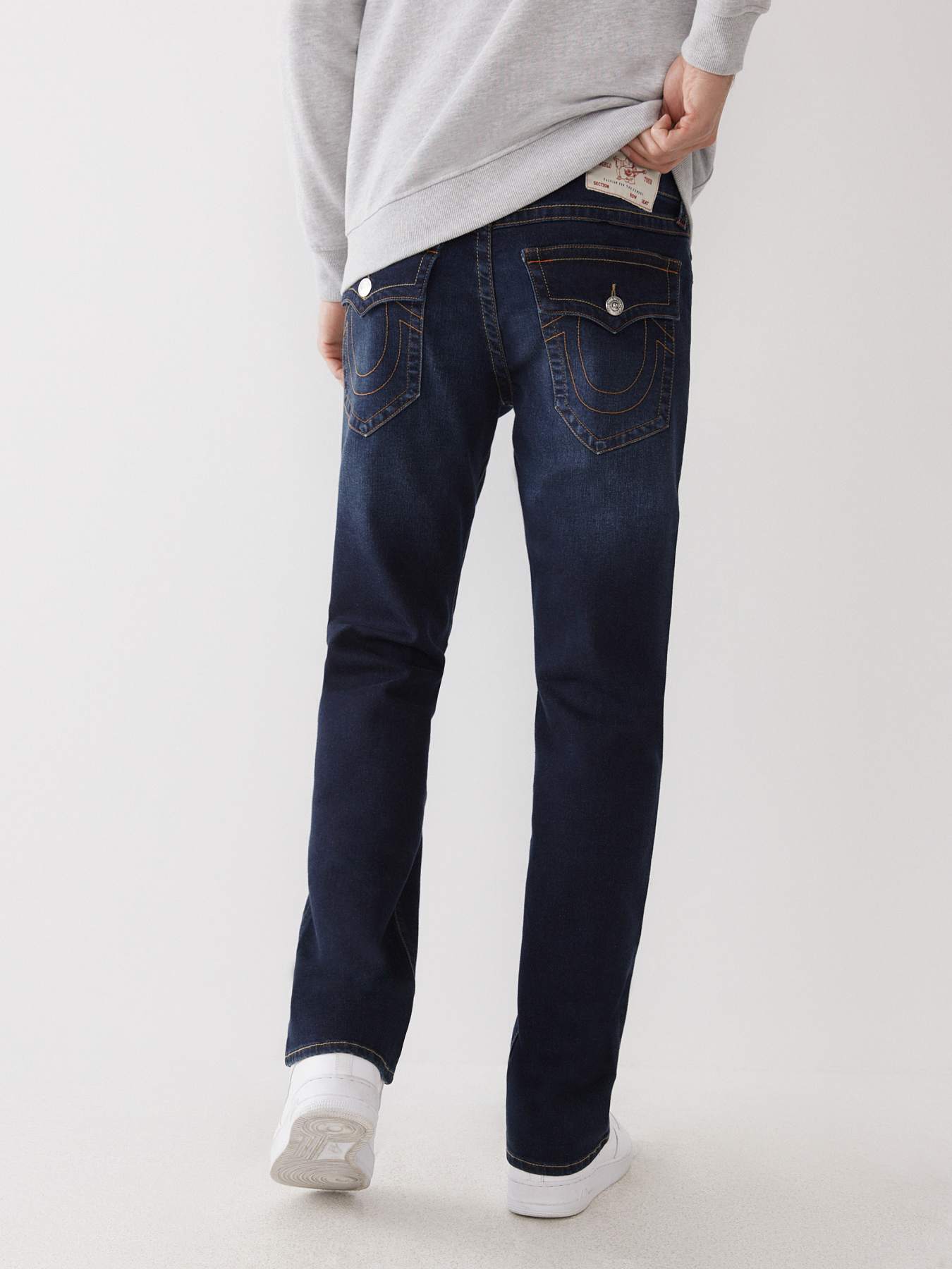 True Religion Men's Ricky Straight Leg with Back Flap Pockets