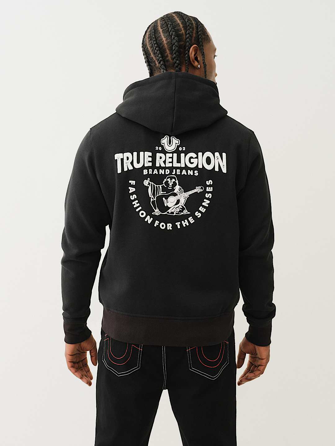 True religion men's buddha logo zip hoodie new arrivals