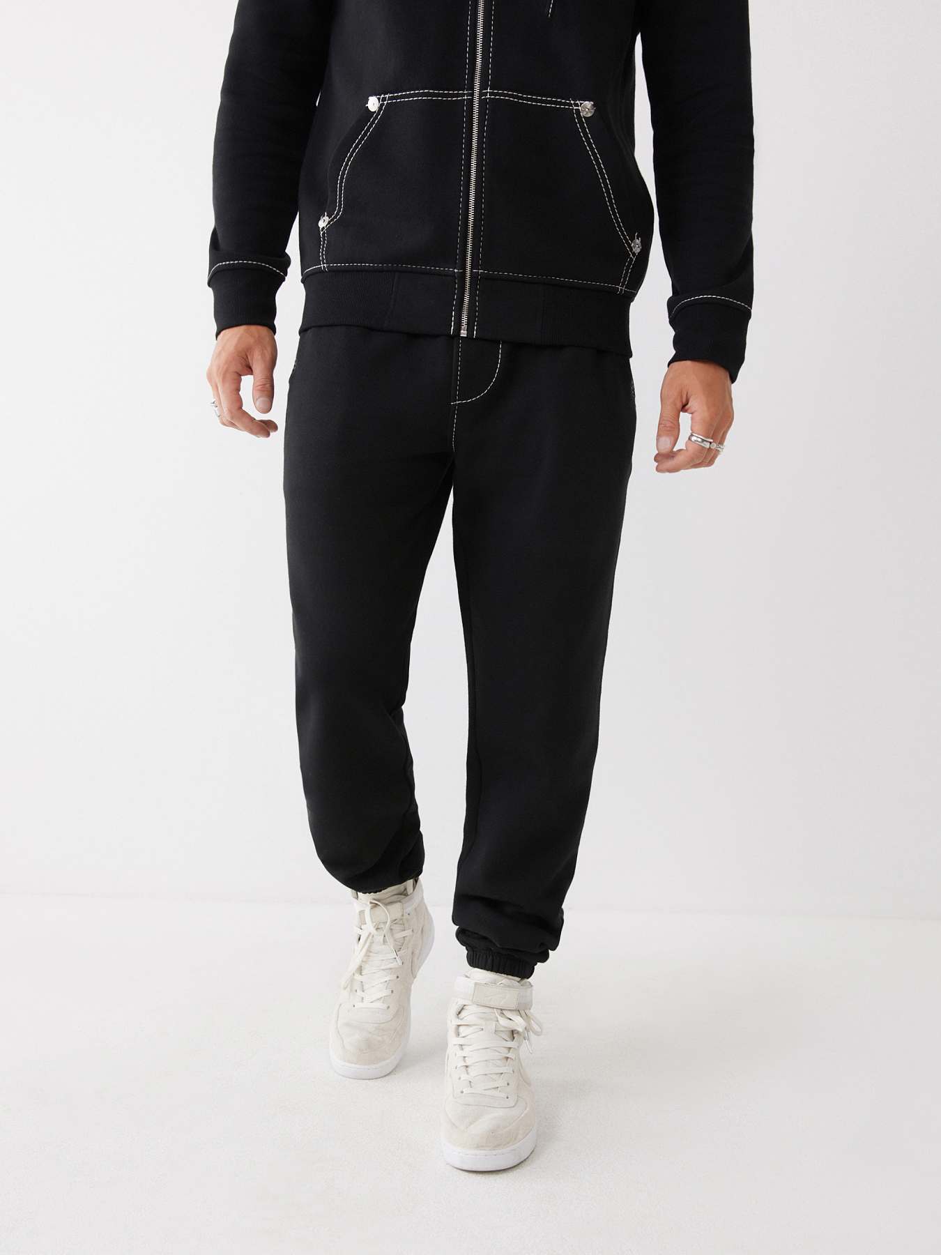 Plus Size Fleece Graphic Varsity Joggers