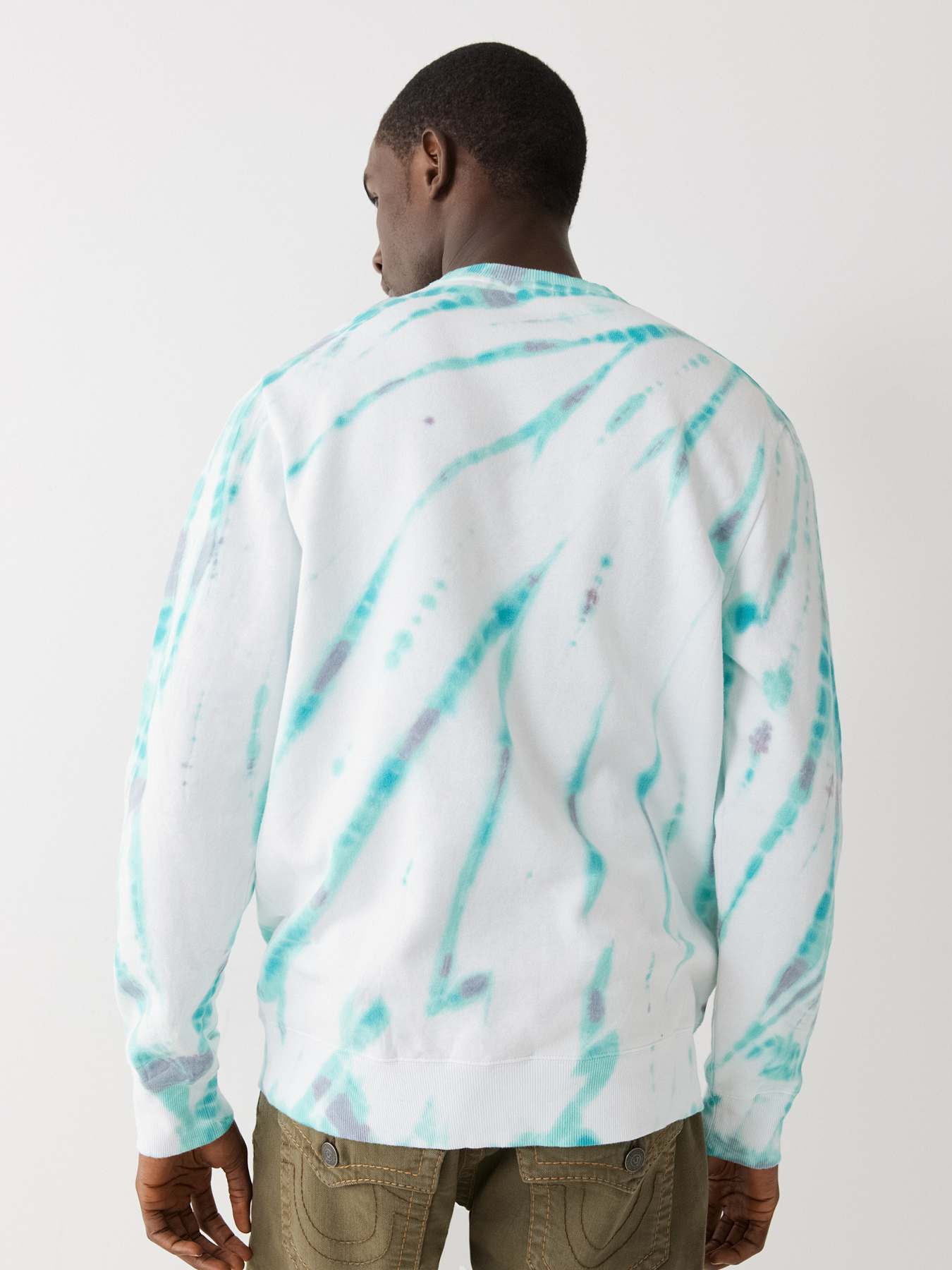 TEAL DIP DYE SWEATSHIRT