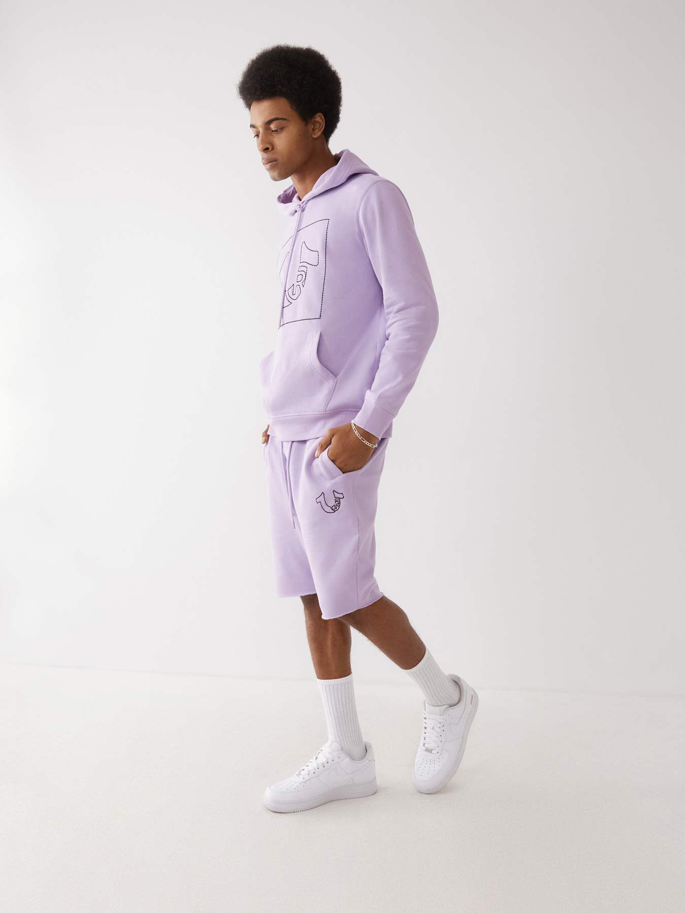 STITCH LOGO SWEAT SHORT
