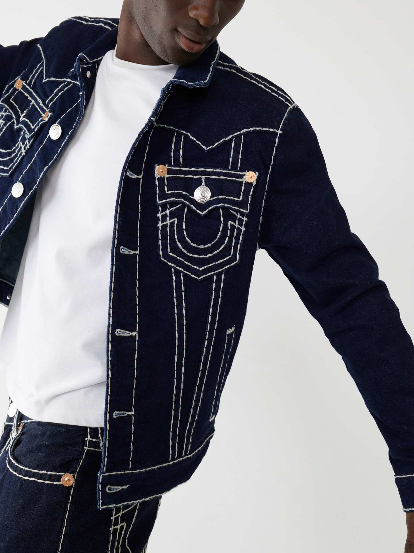JIMMY SUPER T STITCH DENIM JACKET