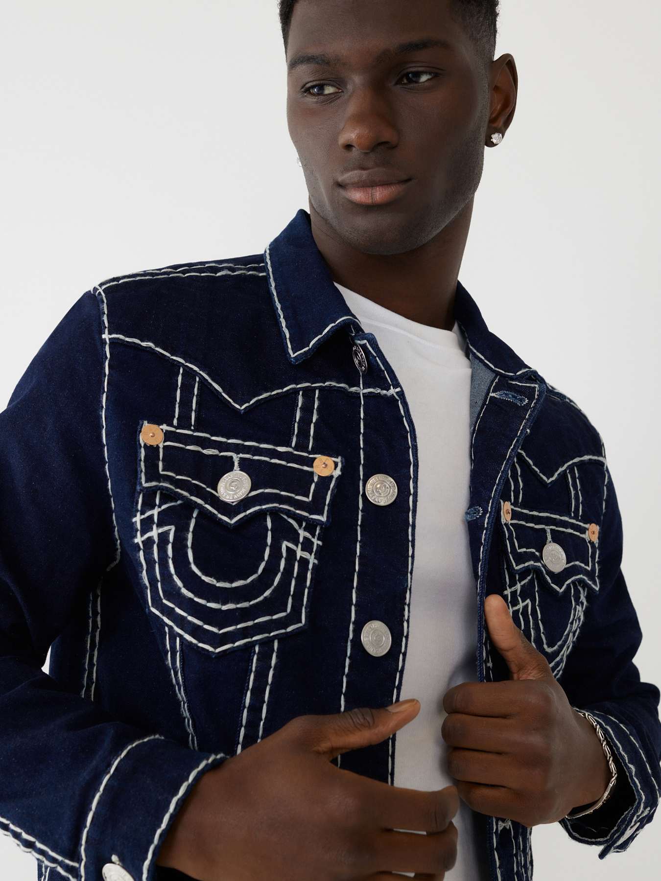 JIMMY SUPER T STITCH DENIM JACKET
