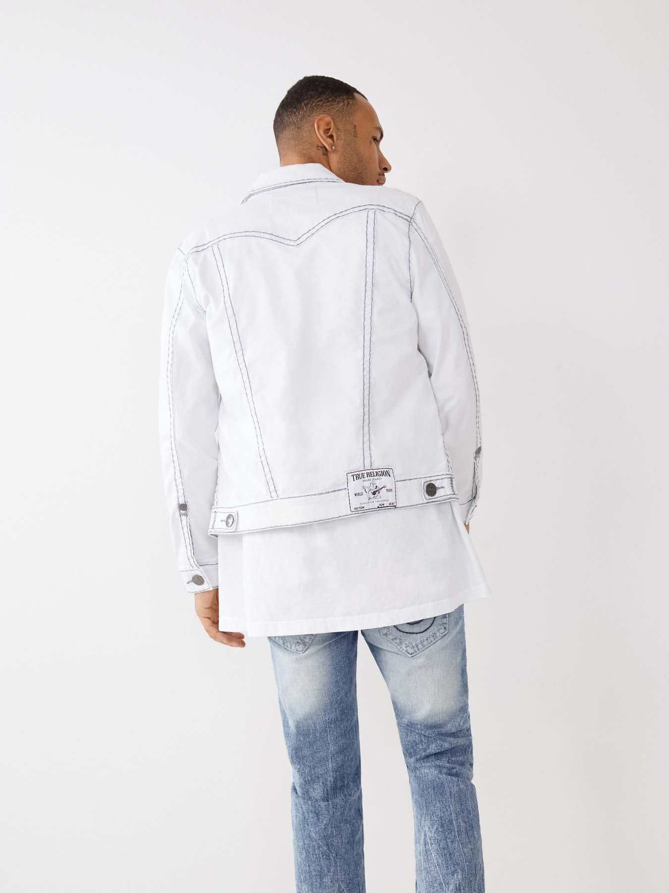 JIMMY SUPER T STITCH DENIM JACKET, image 4