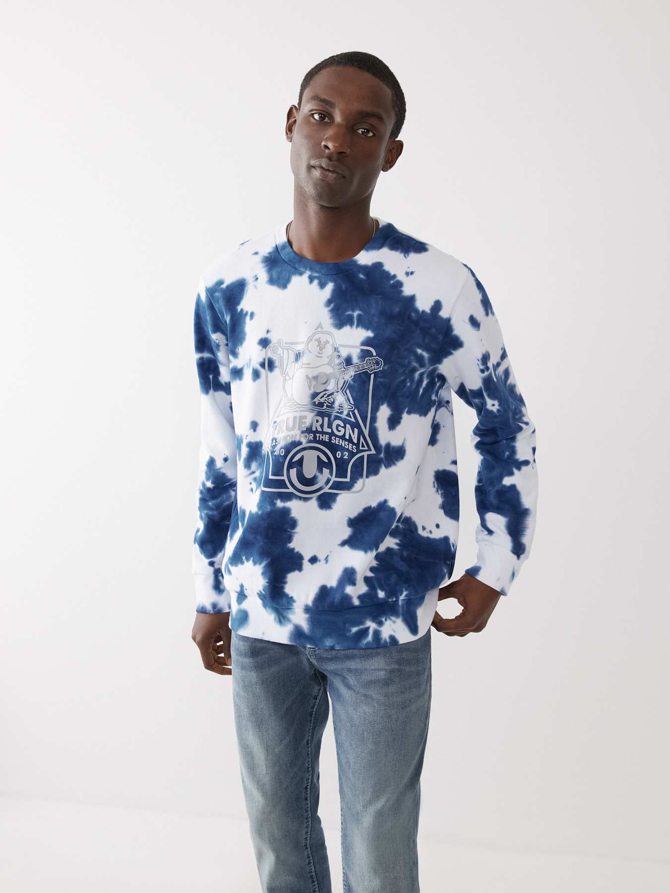 Tie and dye online sweatshirt