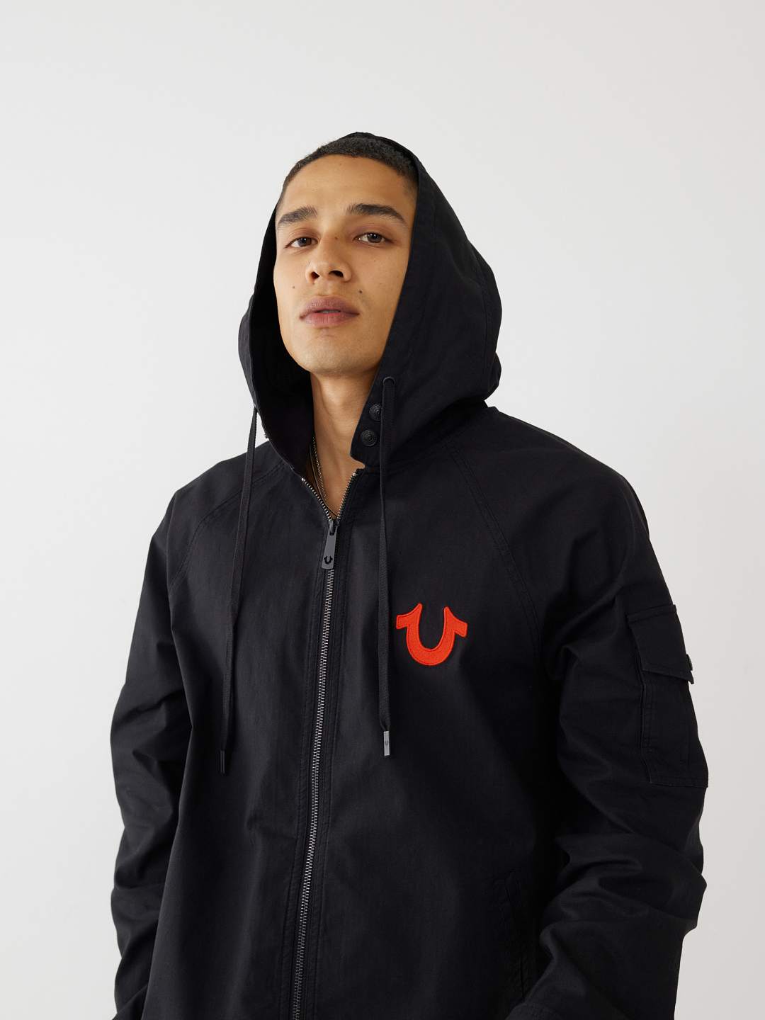TRUE RELIGION /PU PATCH LOGO JACKET海外モデル