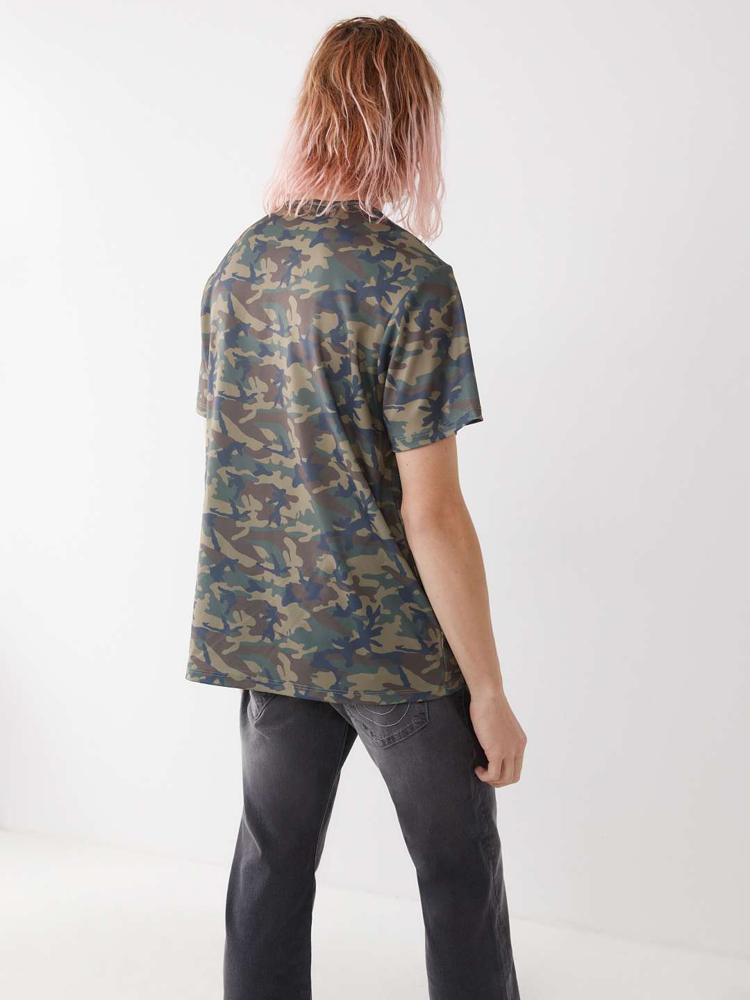 MESH CAMO LOGO TEE