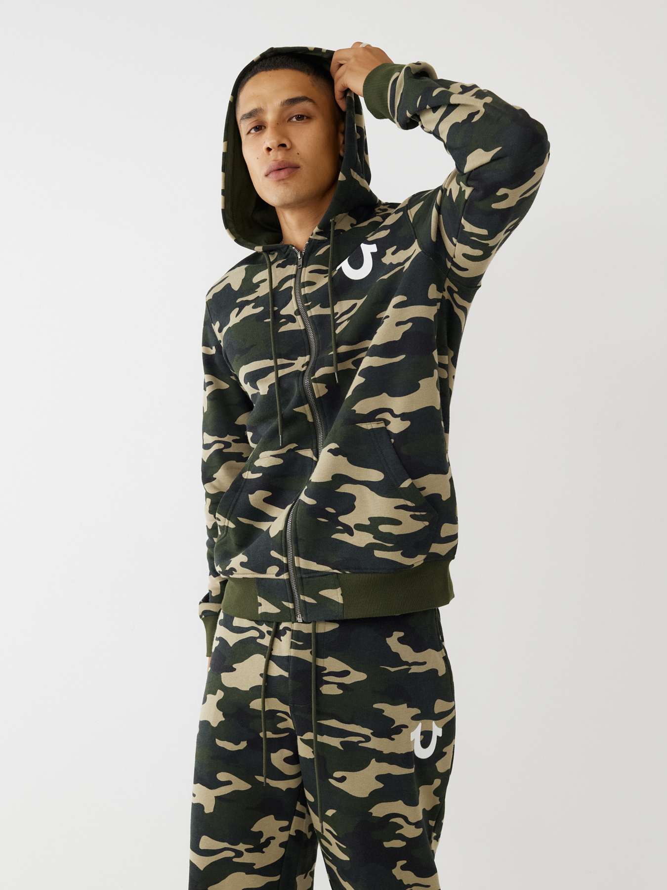 CAMO ZIP HOODIE