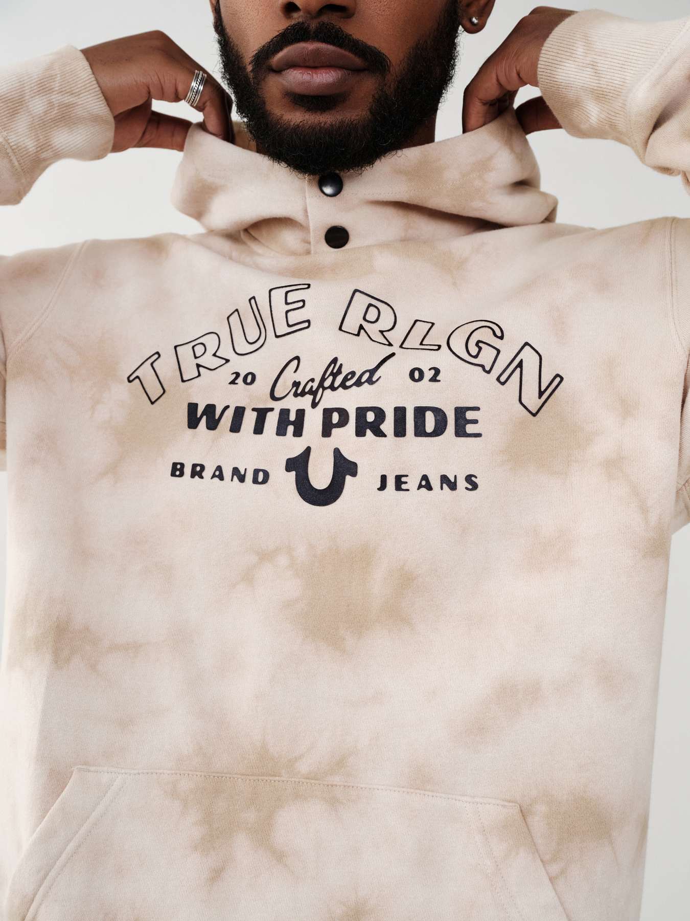 TIE DYE TRUE LOGO HOODIE