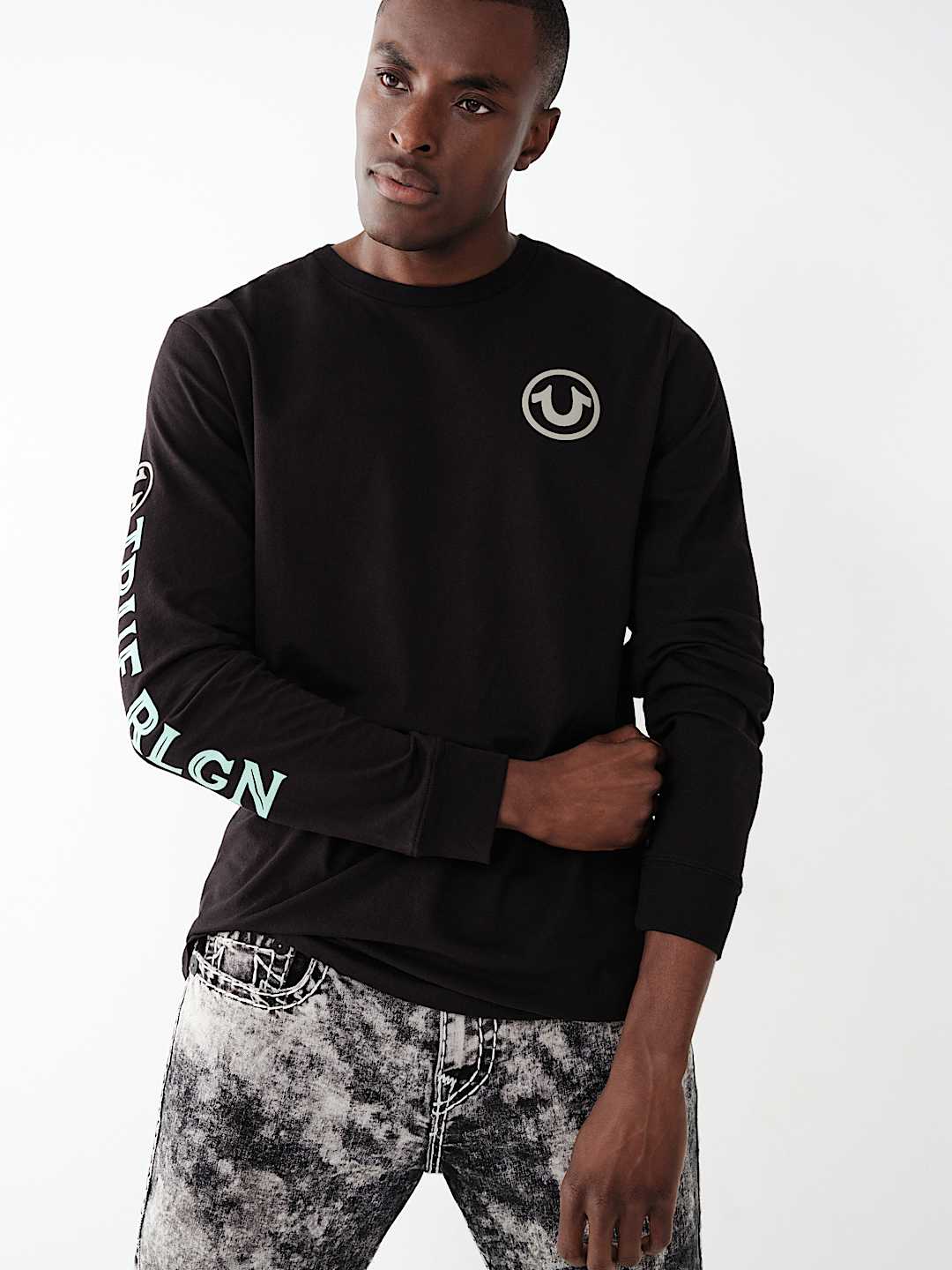 TRUE LOGO LONG SLEEVE TEE, image 3